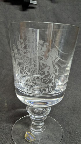 Wedgwood glass commemorative - glass,
