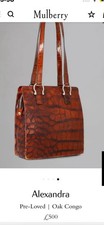 RARE MULBERRY ROGER SAUL ALEXANDRA BAG IN OAK CONGO- BOUGHT FTOM MULBERRY