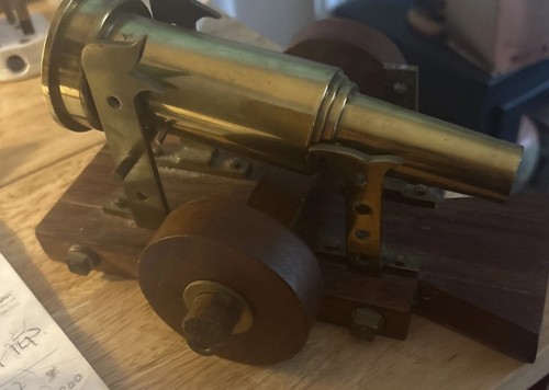 Vintage brass trech art cannon - brass,