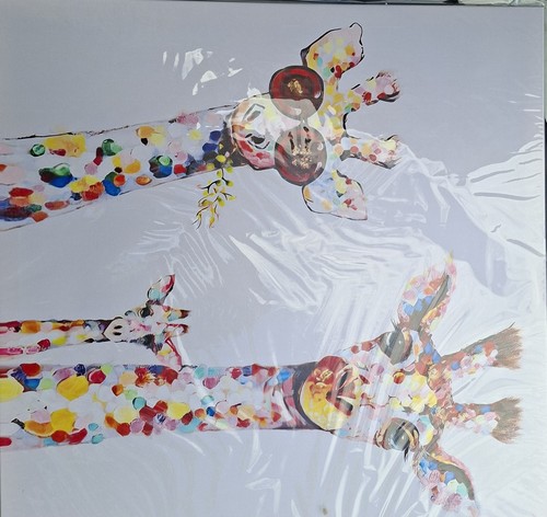 Pair funky giraffes - of,