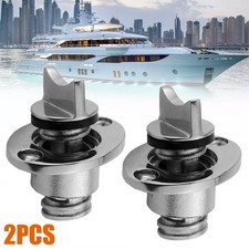 2X Stainless Steel Boat Bilge Drain Plug Marine Grade Drain Bung Tools 316 25MM