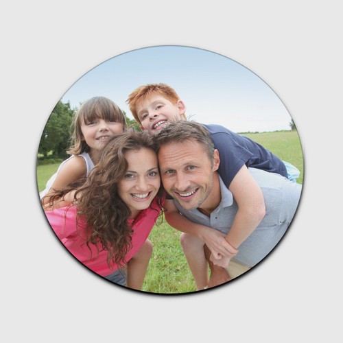 Round personalised mouse mat - mouse,