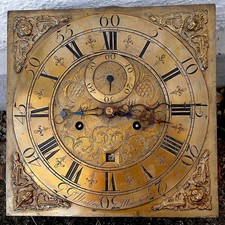 WHALEY OF MANCHESTER 12 INCH LONGCASE CLOCK DIAL+movent C 1730 8 DAY
