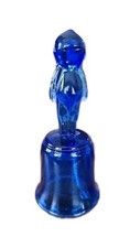 Vintage Cobalt Blue Glass Bell