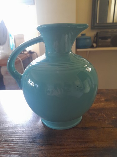 Fiesta ware turquoise jug - fiesta,