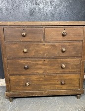 Vintage Pine Chest Of Drawers