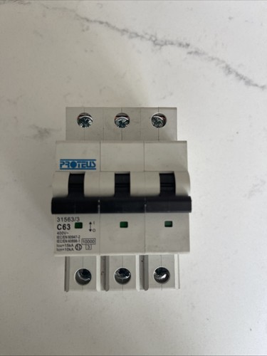 Proteus 63a mcb pole - 63a, 3-pole