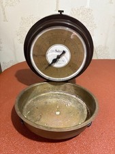 Vintage 1977 Salter Kitchen Scales  Brass Base Wall mounted