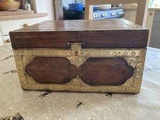 Vintage Indian Wooden Plated