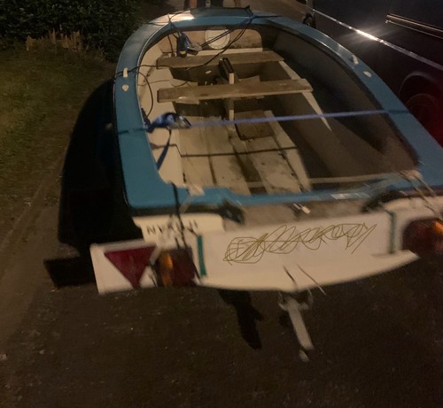 Sailing dinghy with trailer - sailing,