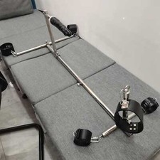 Bondage Kit Metel Frame with Plug Furniture Handcuffs Ankle Cuffs Neck BDSM