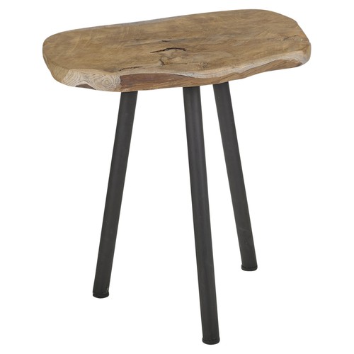 Solid teak side end - side,