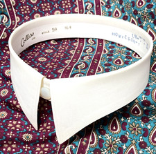 Vintage detachable shirt collar size 16.5 Collars Ltd style 59 stiff spearpoint