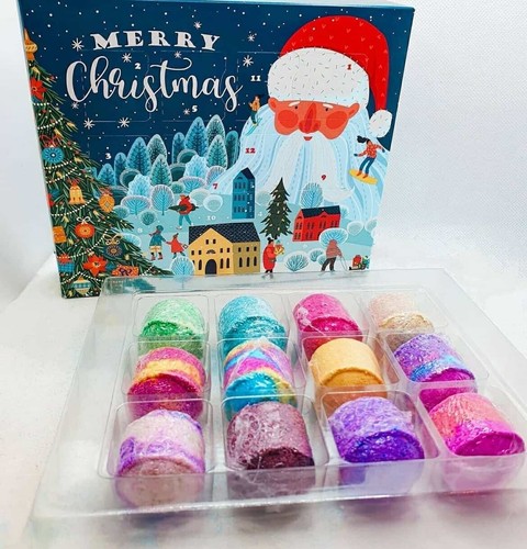 Bath bomb christmas calendar - bath,