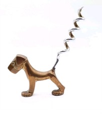 Art Deco Dog Corkscrew Brass &