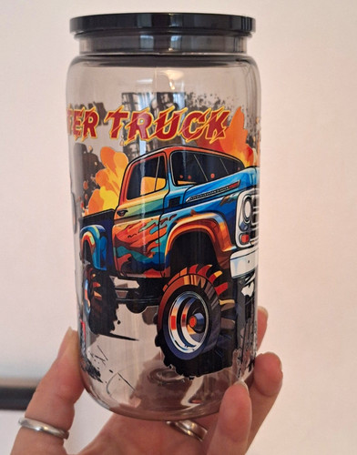 Monster truck tumbler - monster,
