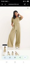 Nobody's Child Ladies Linen Jumpsuit Size 14