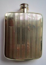 JAMES DIXON & SONS 6oz ART DECO HIP FLASK CIRCA-1930's