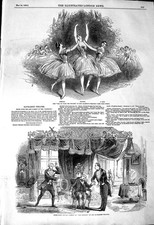 Original Old Antique Print