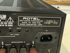Rotel RMB-1048 40 Watts Per Channel High Current Eight Channel Amplifier