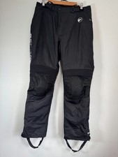 Bering Motorcycle Trousers Mens Medium Black Textile Armoured Protectors