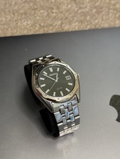 Seiko SQ50 Quartz Men’s Watch – Stainless Steel Bracelet  Vintage 1990s Working