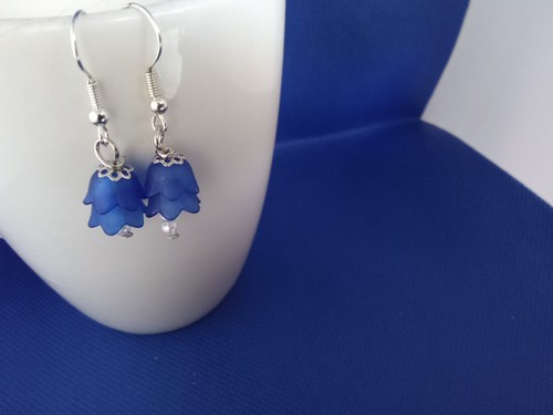 Dainty dangle drop lucite blue - dangle/drop,
