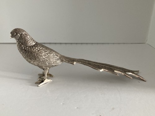 Vintage silver plated pheasant - silver,