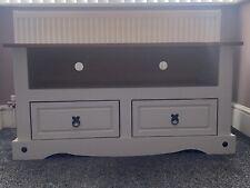 Corona TV Stand Flat Screen television 2 Drawer Solid Pine 
