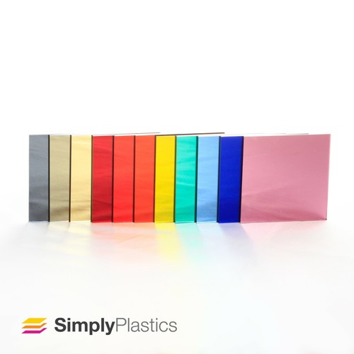 Coloured acrylic plastic - coloured,