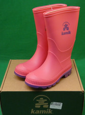 Kid's KAMIK Stomp Waterproof Wellies Boots in Pink UK 10.5 / UK 10.5 / EU 28 NEW