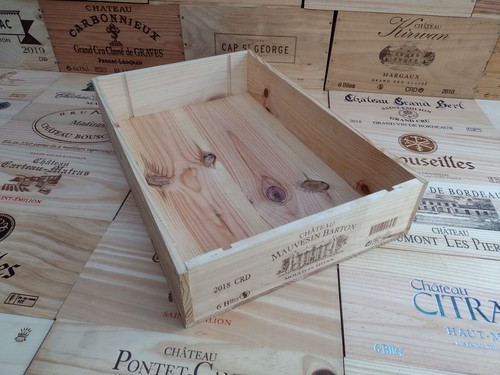 Wooden wine box crate - wooden,