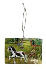Gypsy Caravan Christmas Tree Decoration - Gypsy Horse Race Gift - WT45-D
