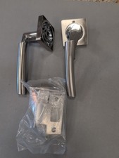 Dale Hardware Dh003650 SQ Privacy Ultimo Door Lever Set Satin Nickel