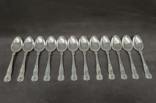 12 Vintage Kings Pattern Dessert Spoons Silver Plated EPNS A1 Sheffield