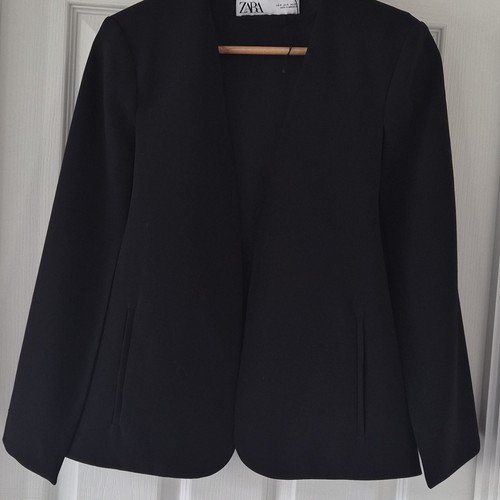 Zara black open front - zara,