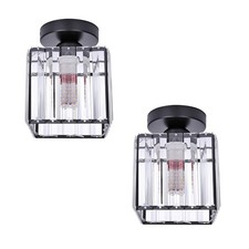 Modern crystal ceiling light - crystal,