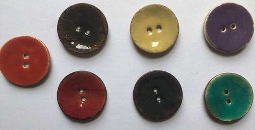 Coconut shell buttons - shell,