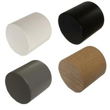 Wooden finials curtain pole - wooden,