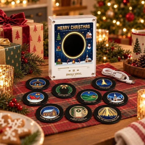 Christmas mini vinyl player - mini,