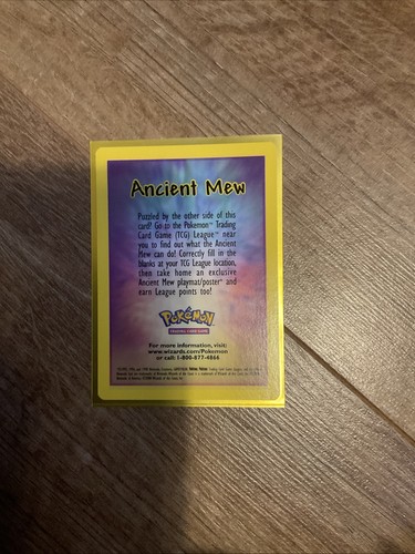 Ancient mew details insert - nm,