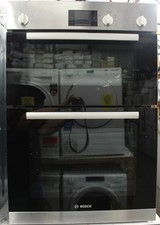 BOSCH HBM13B150B Classixx Electric Built-in Double Oven in Brushed Steel - Stain