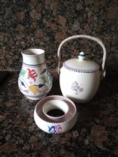 1950s Poole Pottery Traditional vase (BN) and posy vase (KG) Molly Brown - VGC