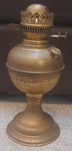 Vintage brass oil - brass, lamp