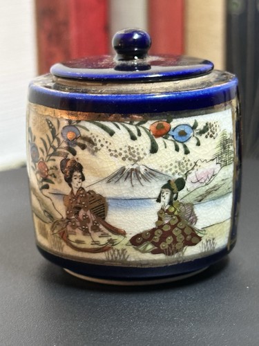Vtg japanese satsuma lidded - vtg,