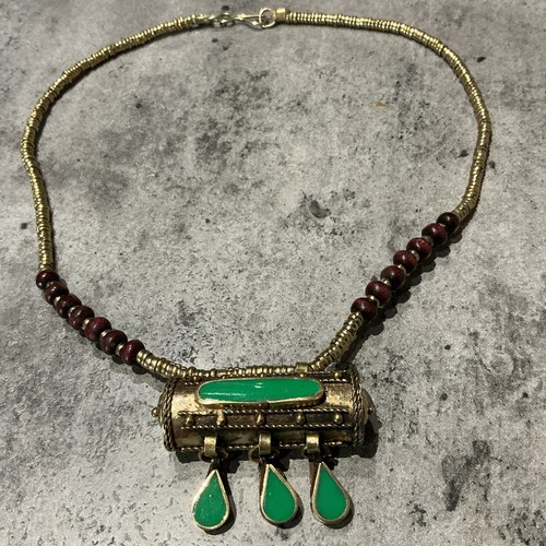 Vintage ethnic silver green - ethnic,