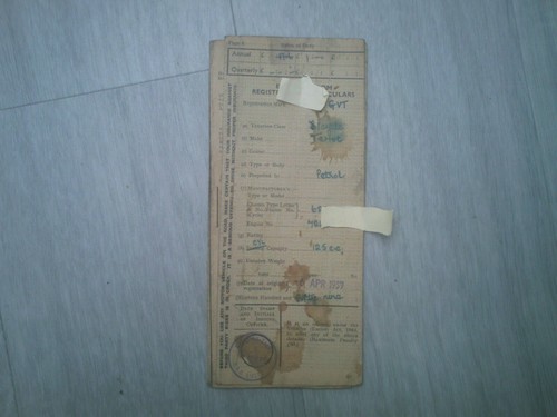 Terrot 125cc 1959 memorabilia - terrot,