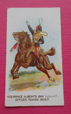 cigarette cards WILLS CAPSTAN TYPES OF THE BRITISH ARMY 11TH PRINCE ALBERT'S OWN