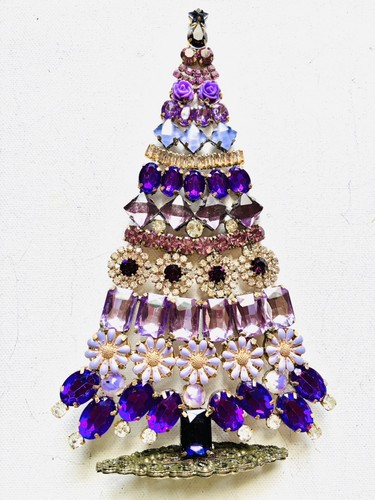 Rhinestone xmas tree stand - tree,
