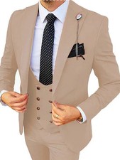 Mens 3 Piece Slim Fit Wedding